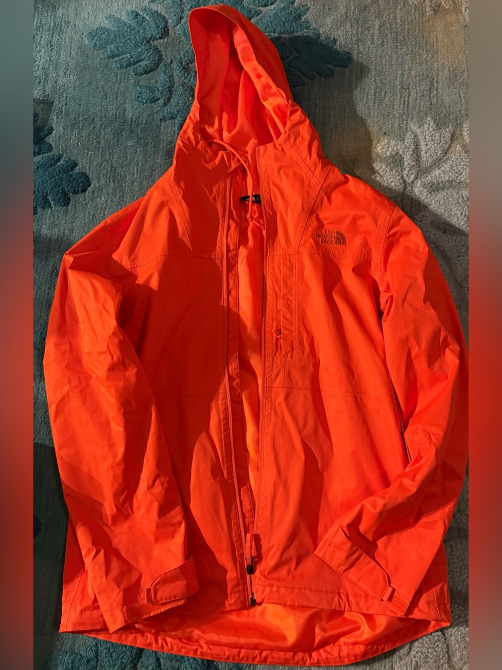 The North Face Bright Orange Embroidered Logo Shell